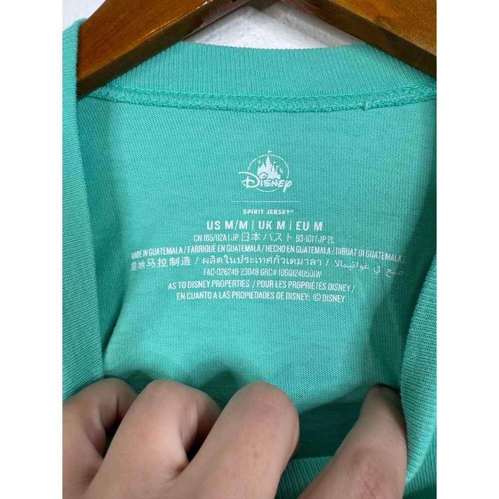 Disney Parks Spirit Jersey Walt Disney World Seafoam Green Purple Glitter Mens M - Picture 5 of 7
